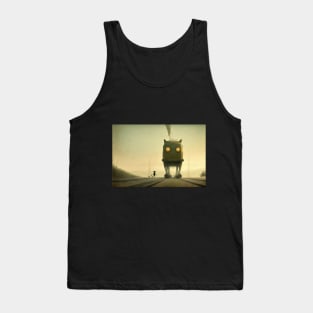 Steampunk cat train Tank Top